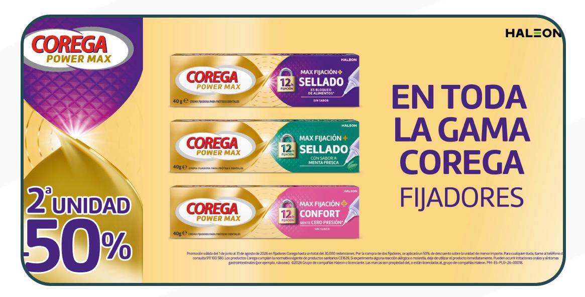 Promoción Corega Fijadores