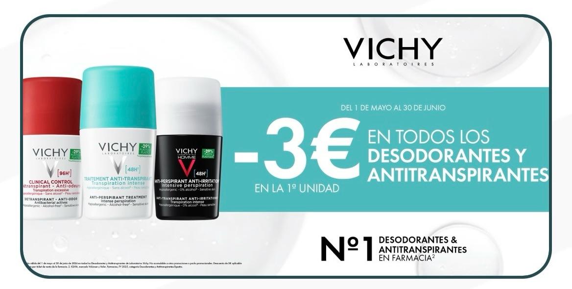 Promoción Vichy Desodorantes y Antitranspirantes
